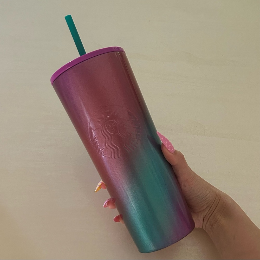 Starbucks 2022 Spring Shimmer Ombre Stainless Steel Tumbler 24oz